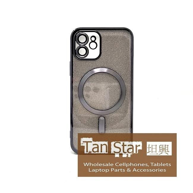 Apple iPhone 12 - SPARKLE Chrome Edge Magnet RING Silicone Case