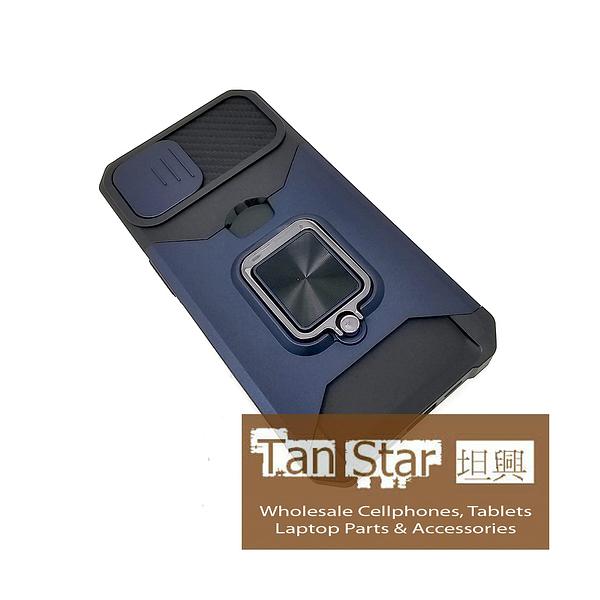 Apple iPhone 16e - Secure Card Holder Magnet Enabled Case with Ring Kickstand