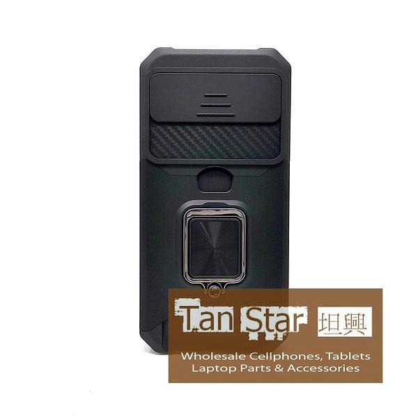 Google Pixel 9a - Secure Card Holder Magnet Enabled Case with Ring Kickstand