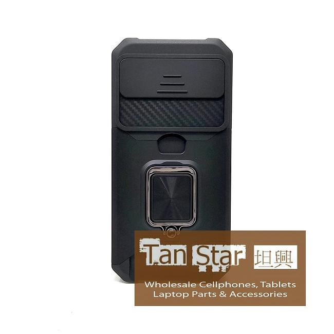 Google Pixel 9a - Secure Card Holder Magnet Enabled Case with Ring Kickstand