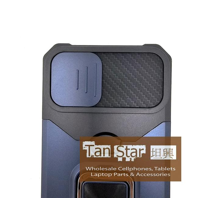 Apple iPhone 16e - Secure Card Holder Magnet Enabled Case with Ring Kickstand