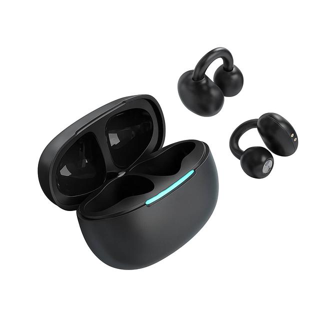 Miccell Clip-on Wireless Earpods - Wireless bluetooth Earbuds with Charging Box and Support Wireless Charging VQ-BH120