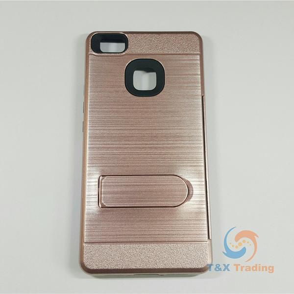 Huawei P9 Lite - Credit Card Holder Case with Kickstand