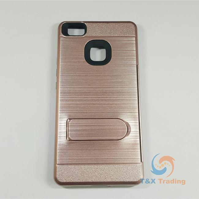 Huawei P9 Lite - Credit Card Holder Case with Kickstand