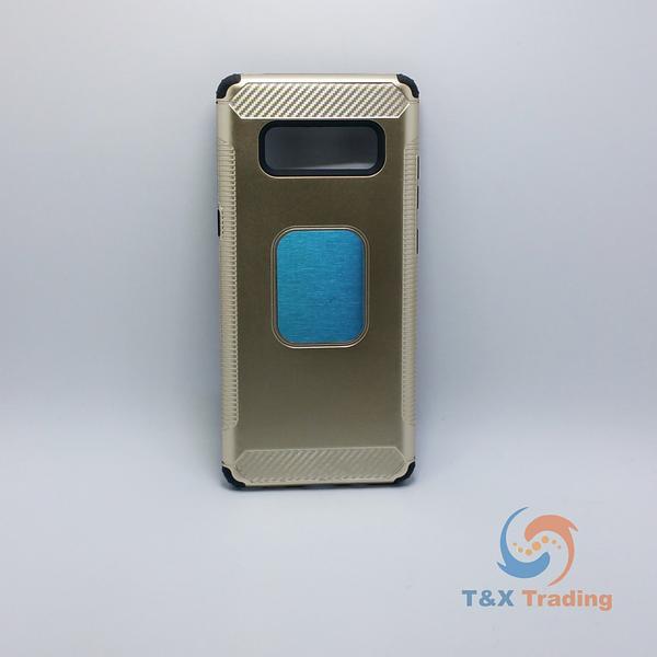 Samsung Galaxy Note 8 - Slim Sleek Magnet Enabled Brush Metal Case