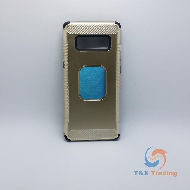 Samsung Galaxy Note 8 - Slim Sleek Magnet Enabled Brush Metal Case