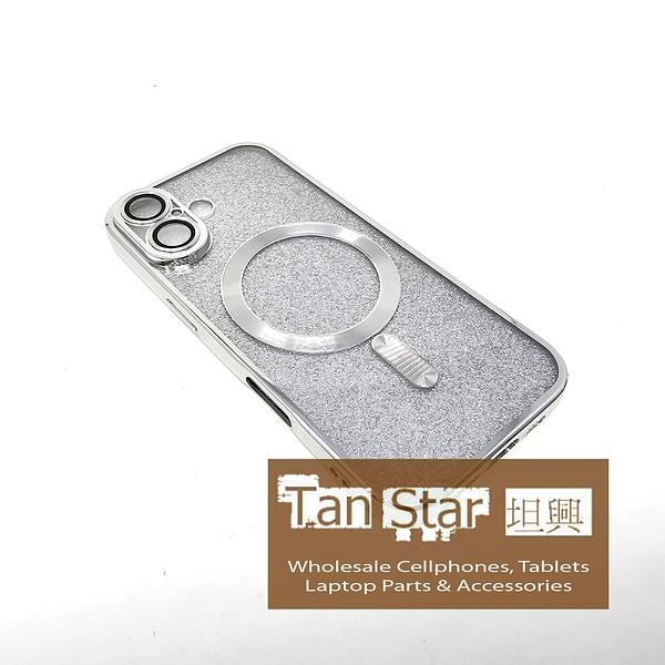 Apple iPhone 17 - SPARKLE Chrome Edge Magnet RING Silicone Case