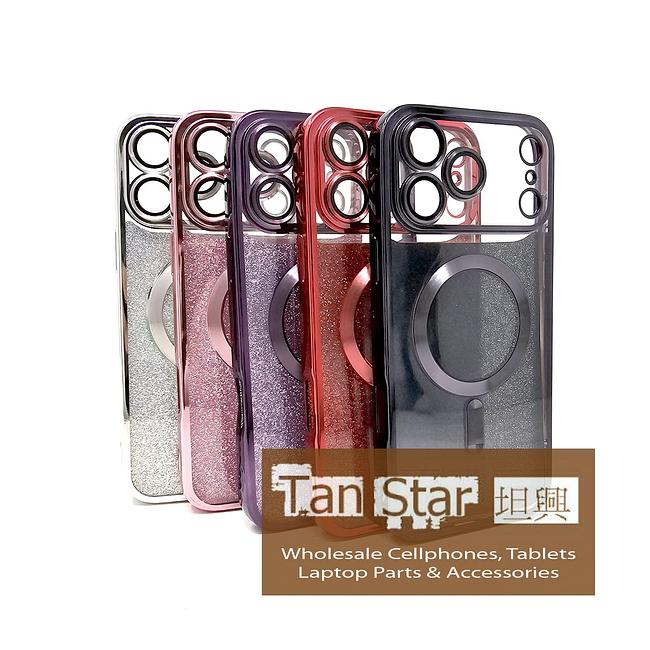 Apple iPhone 17 Pro - SPARKLE Chrome Edge Magnet RING Silicone Case
