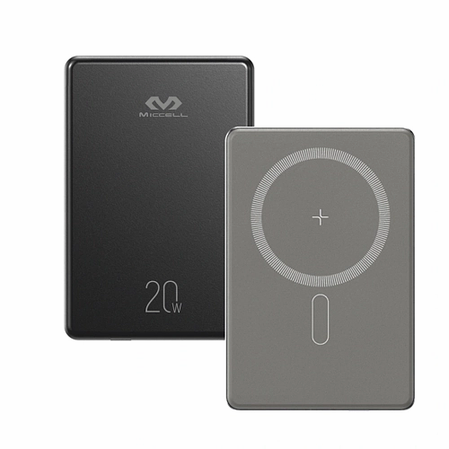 Miccell 20W 5000mah Power Bank Magsafe Wireless Quick Charging with Kick Stand Slim VQ-P31