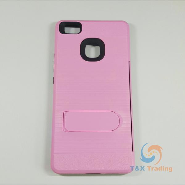 Huawei P9 Lite - Credit Card Holder Case with Kickstand
