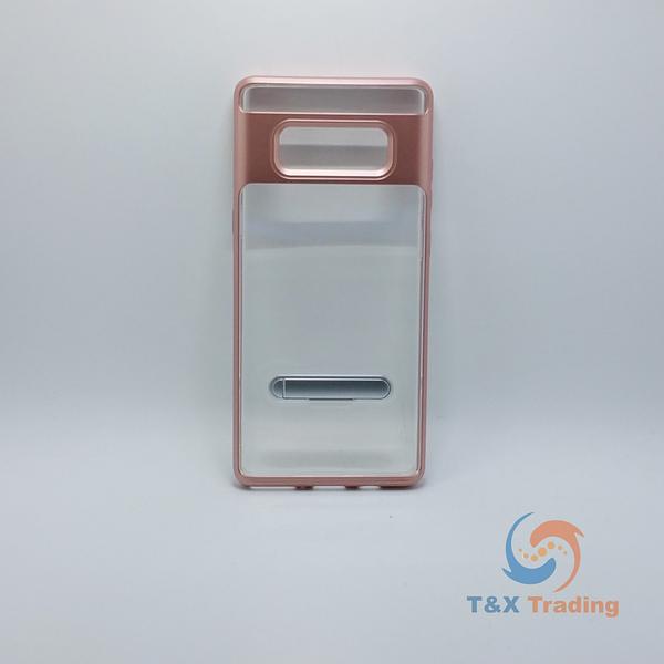 Samsung Galaxy Note 8 - Aluminum Bumper Frame Case with Kickstand