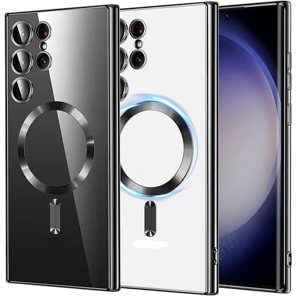 Samsung Galaxy S24 Ultra - Chrome Edge Magnet RING Silicone Case