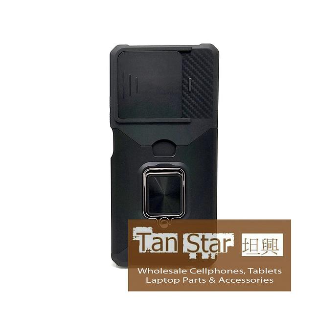 Motorola Moto G Power 2025 - Secure Card Holder Magnet Enabled Case with Ring Kickstand