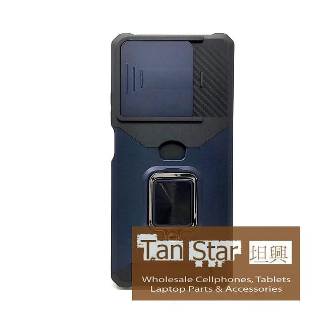 Motorola Moto G Power 2025 - Secure Card Holder Magnet Enabled Case with Ring Kickstand