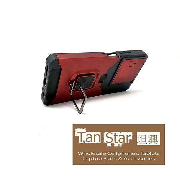 Motorola Moto G Power 2025 - Secure Card Holder Magnet Enabled Case with Ring Kickstand