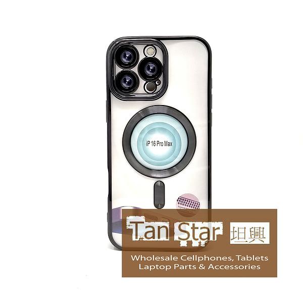 Apple iPhone 16 Pro Max - Chrome Edge Magnet RING Silicone Case