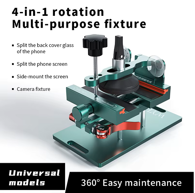 Rotatable LCD Separator Fixture Phone Screen Separator Phone Screen Rear Cover Removal Tools LCD Screen Opening Tools