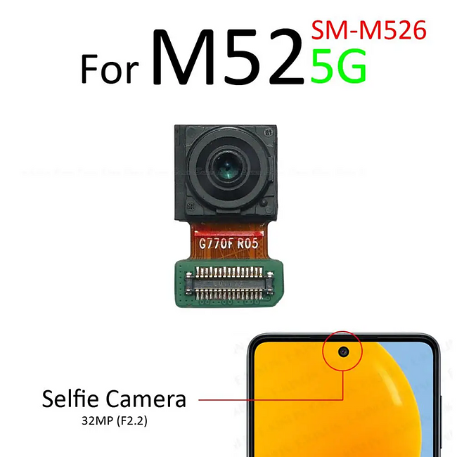 front camera for Samsung Galaxy M52 2021 M526 5G S10 lite G770
