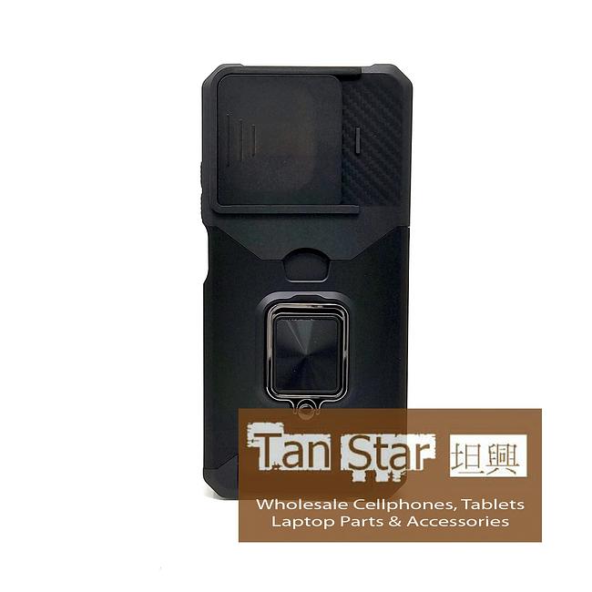 Motorola Moto G 5G 2025 - Secure Card Holder Magnet Enabled Case with Ring Kickstand