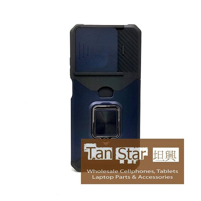 Motorola Moto G 5G 2025 - Secure Card Holder Magnet Enabled Case with Ring Kickstand