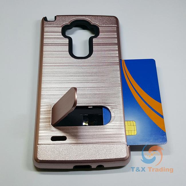 LG G4 Stylus / G Stylo / G4 Note - Credit Card Holder Case with Kickstand