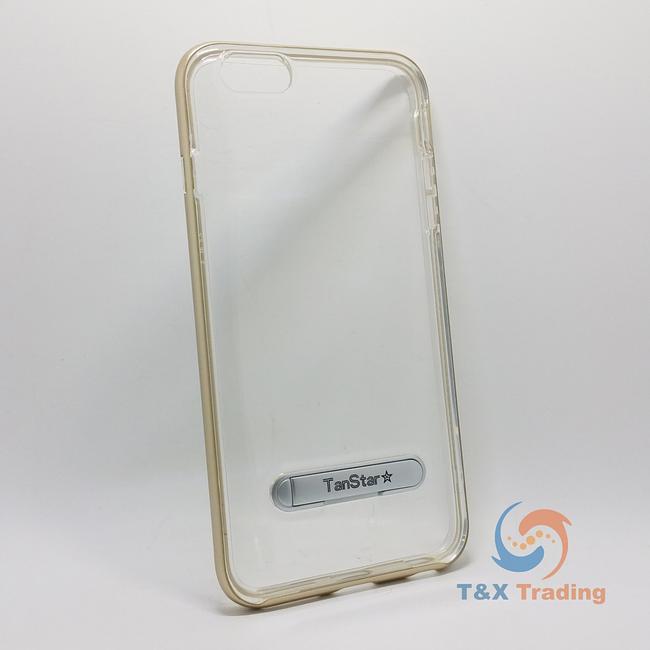 Apple iPhone 6 Plus / 6S Plus - TanStar Aluminum Bumper Frame Case with Kickstand