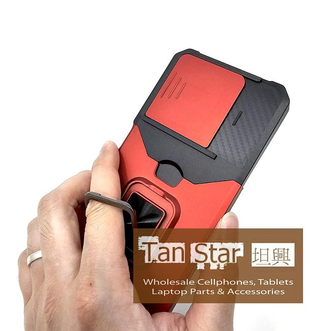 Motorola Moto G 5G 2025 - Secure Card Holder Magnet Enabled Case with Ring Kickstand