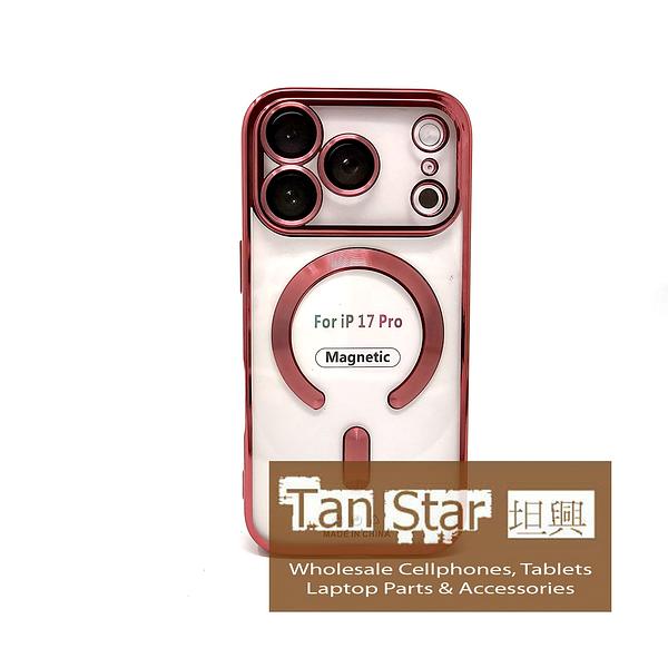 Apple iPhone 17 Pro - Chrome Edge Magnet RING Silicone Case