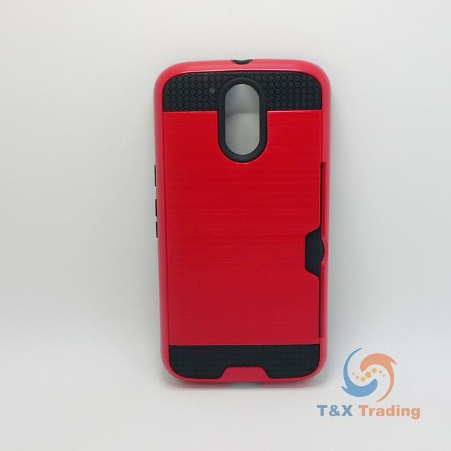 Motorola Moto G4 Plus - Slim Sleek Case with Credit Card Holder Case