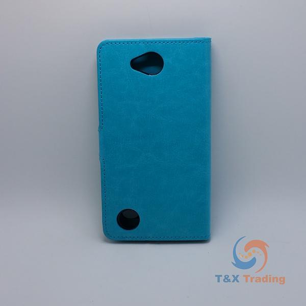 LG X Power 2 - Book Style Wallet Case with Strap