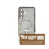 Samsung Galaxy S24 FE - SPARKLE Chrome Edge Magnet RING Silicone Case