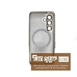 Samsung Galaxy S24 FE - SPARKLE Chrome Edge Magnet RING Silicone Case