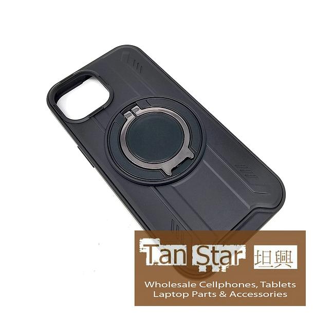 Apple iPhone 15 - NINJA Magnet Enabled Case with Ring Kickstand