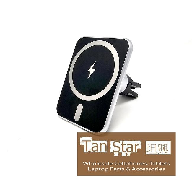 Squared Magsafe Heavy Duty  Car Air Vent Mount Holder with Magsafe Compatible Wireless Charger