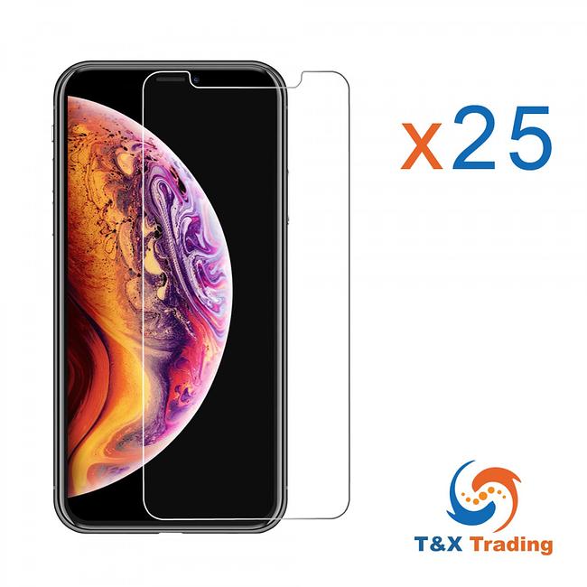 Apple iPhone  XR  / 11 / 12 / 12 Pro Bulk (25Pcs) Tempered Glass Screen Protector