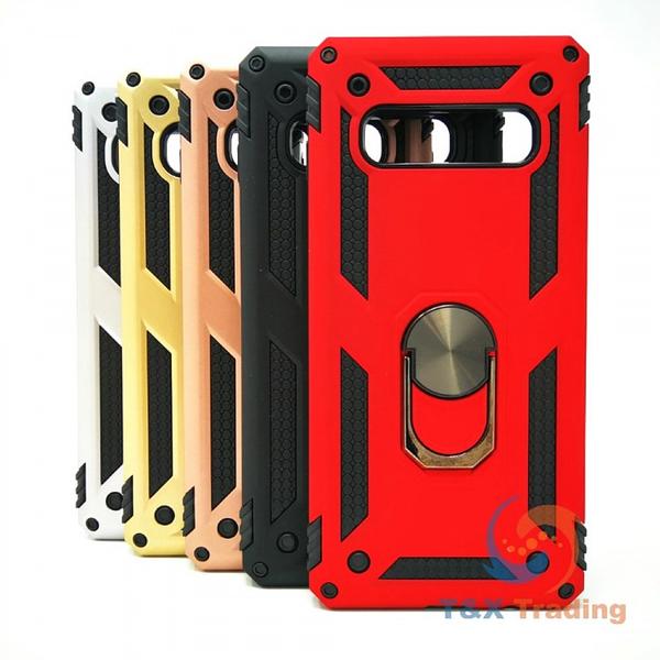 Samsung Galaxy S10e - Transformer Magnet Enabled Case with Ring Kickstand