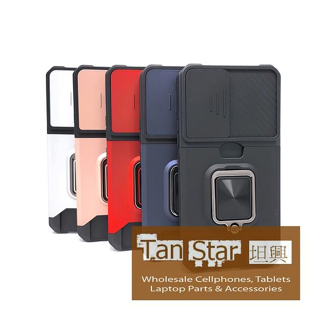 Samsung Galaxy S24 FE - Secure Card Holder Magnet Enabled Case with Ring Kickstand