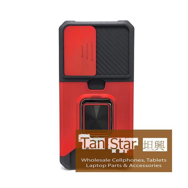 Samsung Galaxy S24 FE - Secure Card Holder Magnet Enabled Case with Ring Kickstand