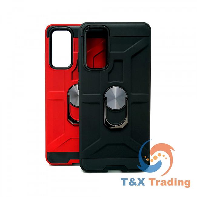 Samsung Galaxy S20 FE - Golem Dual Layered Magnet Enabled Case with Ring Kickstand