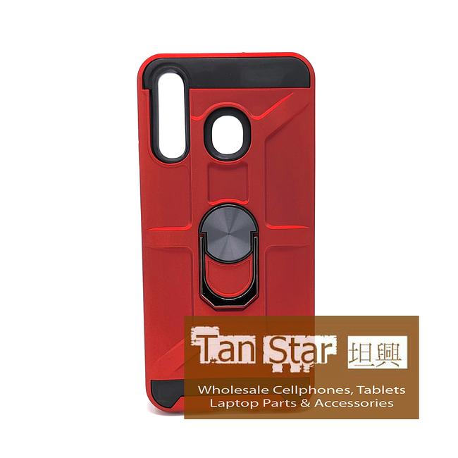 Samsung Galaxy A20 / A30 / A50 / A30S / A50S - Golem Dual Layered Magnet Enabled Case with Ring Kickstand