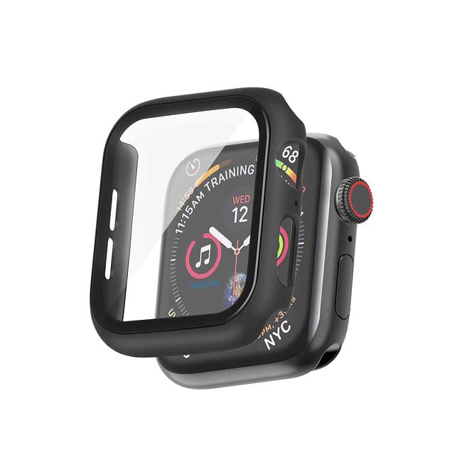 Apple iWatch 44mm - Silicone Case WITH TEMPERED GLASS