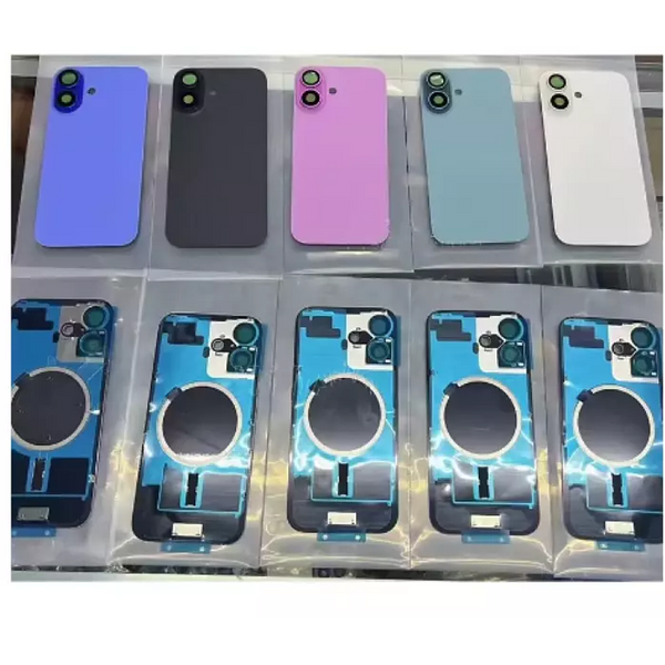 back glass with metal frame for iPhone 16 Plus