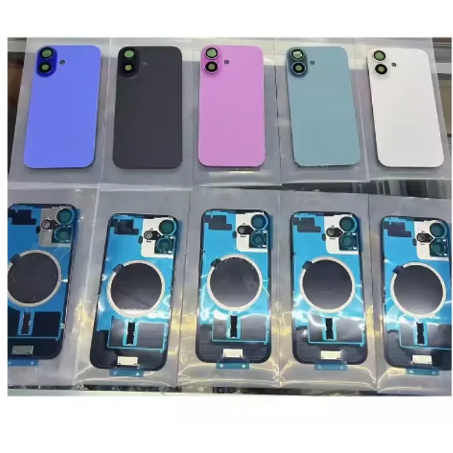 back glass with metal frame for iPhone 16 Plus