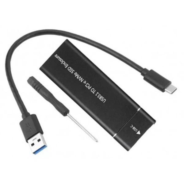 Nvme M.2 SSD to USB 3.0 External ENCLOSURE Storage Case Adapter