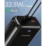 PISEN 40000mAh Portable Charger Power Bank Tri-Outputs & Dual Inports