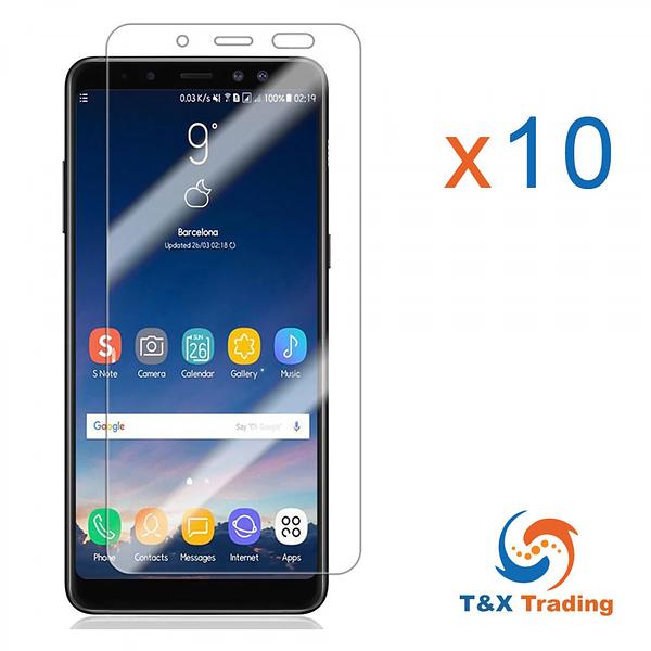 Samsung Galaxy A8 Plus (2018) Box (10pcs) Tempered Glass Screen Protector