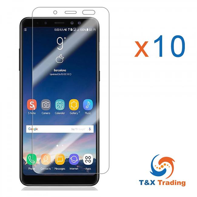 Samsung Galaxy A8 Plus (2018) Box (10pcs) Tempered Glass Screen Protector