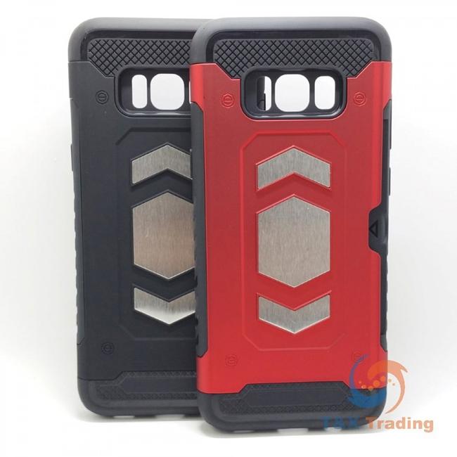 Samsung Galaxy S8 Plus - Magnet Enabled Badge with Credit Card Holder Case