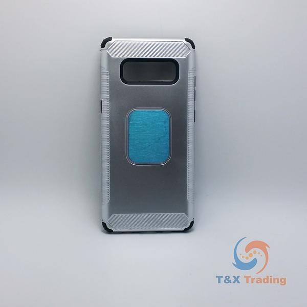 Samsung Galaxy Note 8 - Slim Sleek Magnet Enabled Brush Metal Case