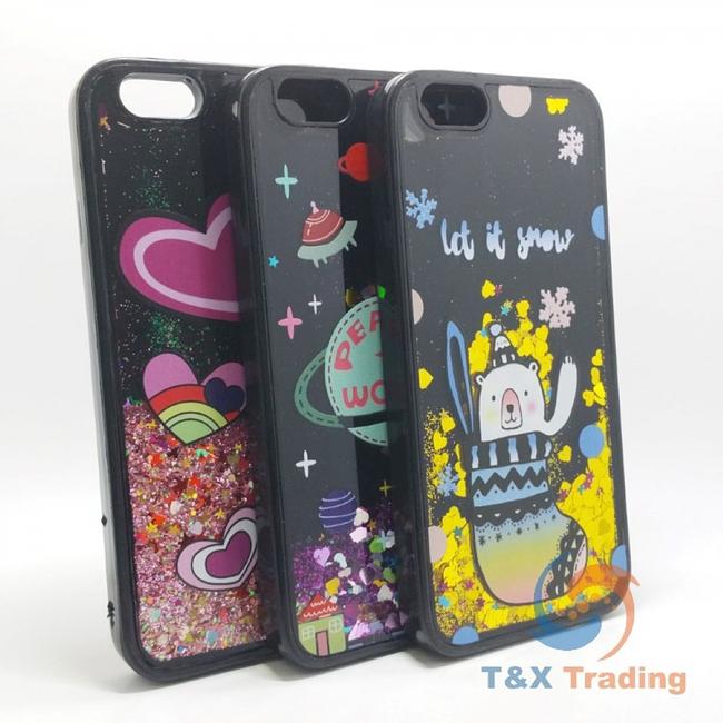 Apple iPhone 6 / 6S - Black Water Liquid Case with Design
